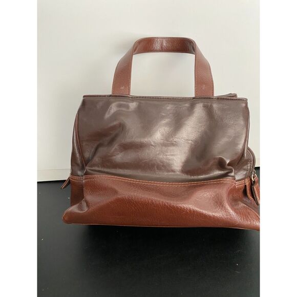 MONDANI NY 2 Tone Brown Handbag - Picture 2 of 7